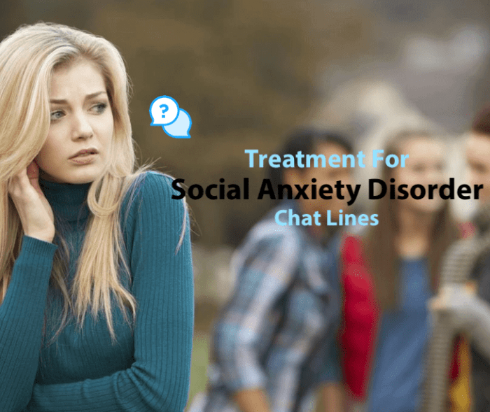 Alleviating Social Anxiety Disorder Through Chat Lines